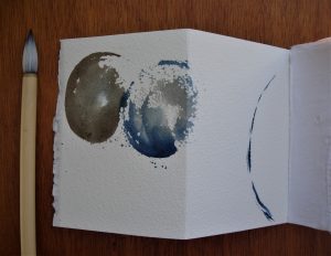 détail encre et pinceau Blandine alendrier